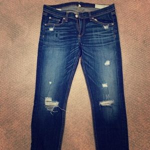 Rag and bone skinny ankle jeans